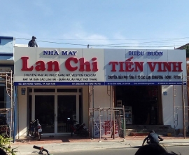 Bảng hiệu chữ nỗi Nhà may Lan Chi