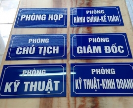 Mẫu biển công ty, biển phòng ban, biển chức danh