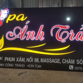 Thi công bảng hiệu alu chữ nỗi