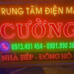 Thi công biển quảng cáo led Điện máy cường