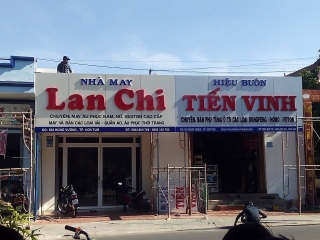 Bảng hiệu chữ nỗi Nhà may Lan Chi