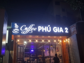 Bảng hiệu led chữ nỗi coffe phú gia 2