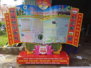 Thi công Panô ảnh binh đoàn 732