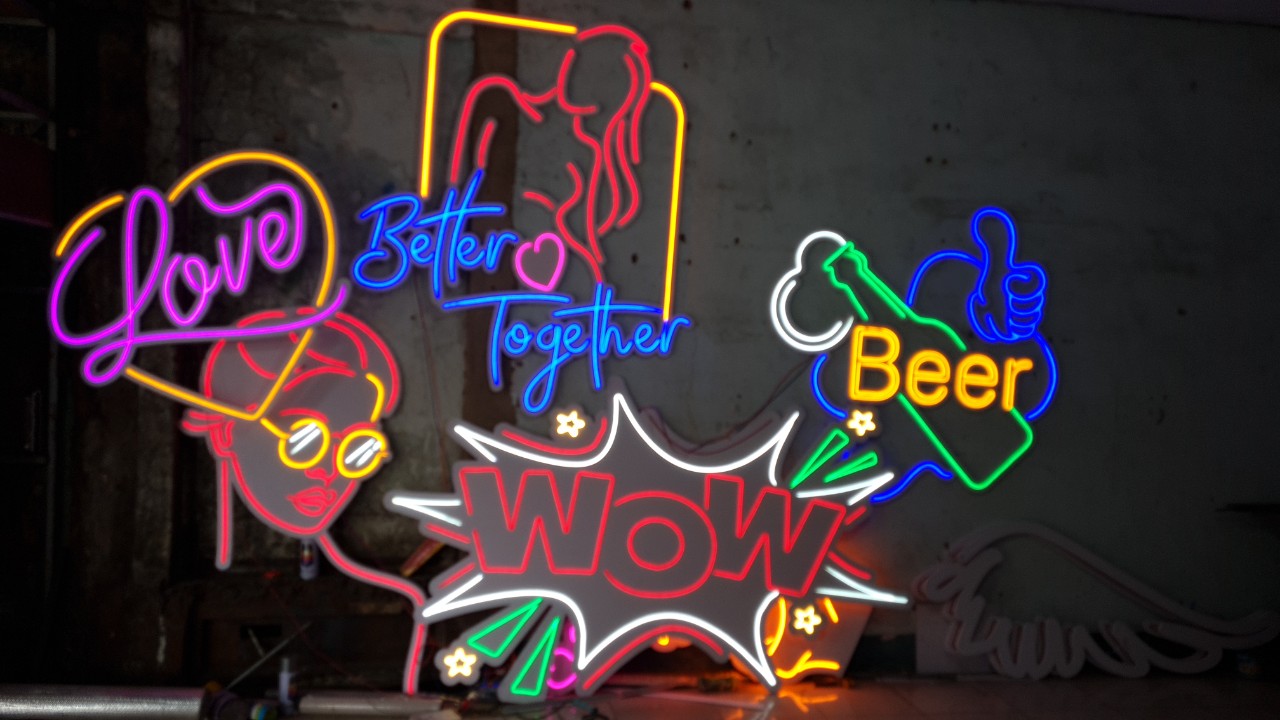 Gia công đèn led neonsign
